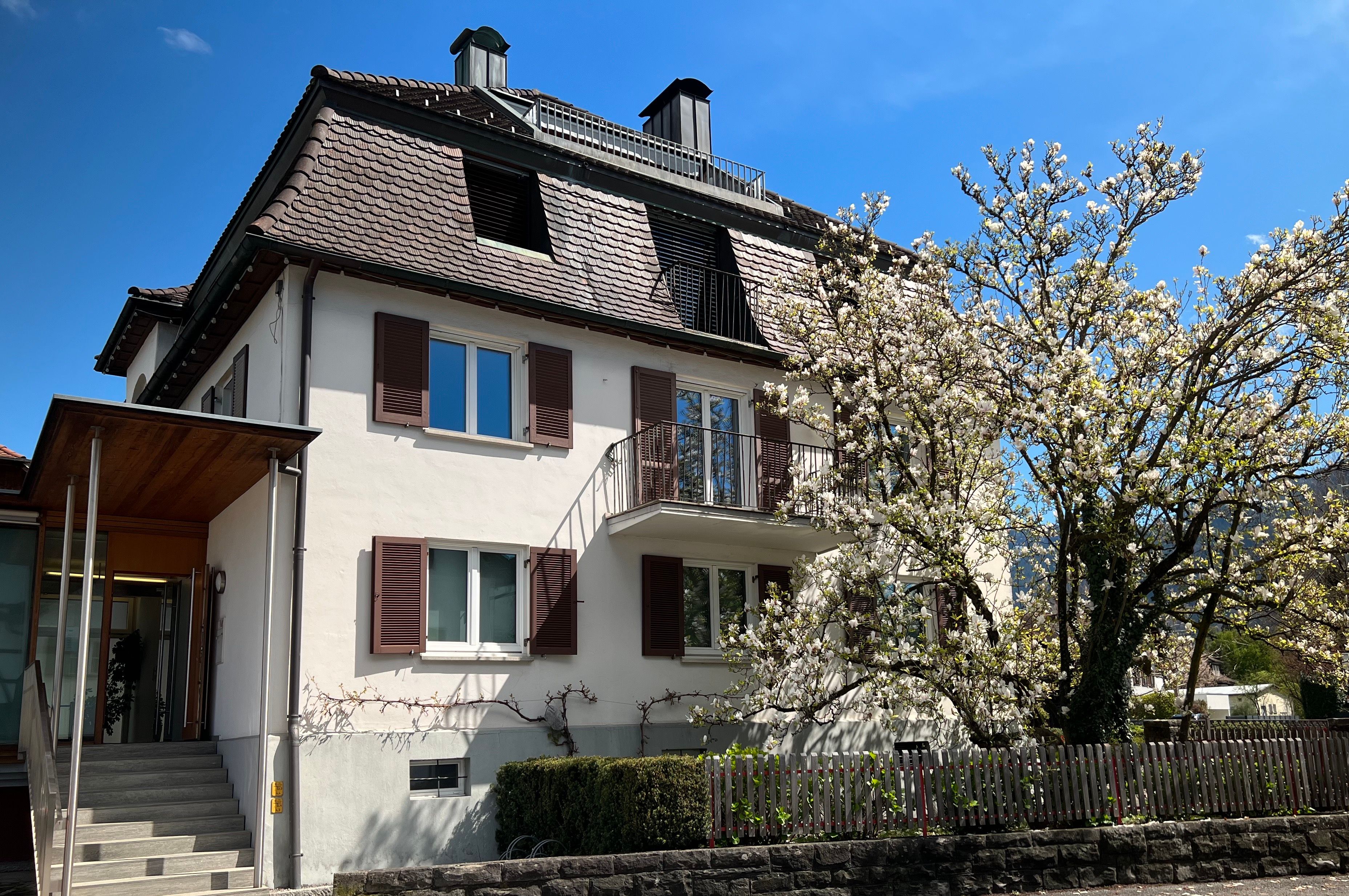 Gebäude der Zahnarztpraxis Dr. Mayer in Altach